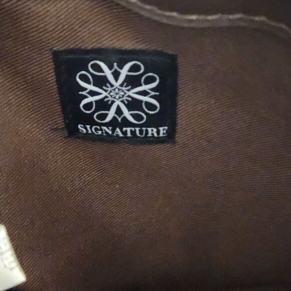 Signature Bohemian Hippie Brown Fringe Leather Blend Crossbody Bag - Picture 7 of 8